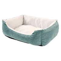 soft burlap pet cuddler bed 20in x 14in