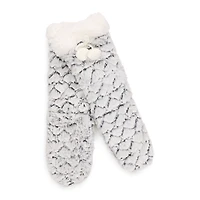 Faux Fur Cabin Socks, 1 Pair