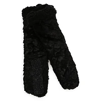 faux fur cabin socks, 1 pair