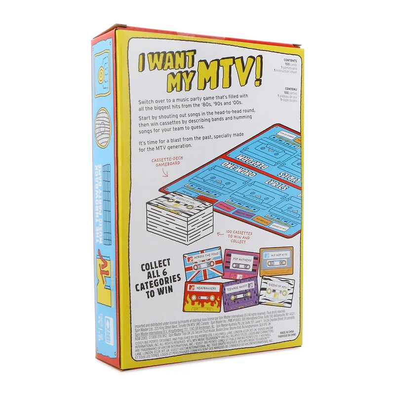 mtv® the throwback music party game