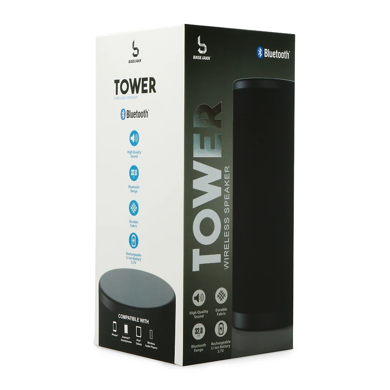 wireless bluetooth® tower speaker - white