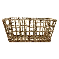 natural woven storage basket 12in x 8in