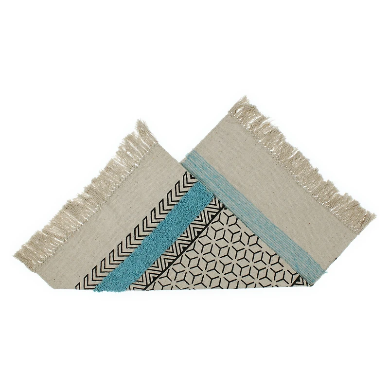 printed & tufted rug 2ft x 3ft