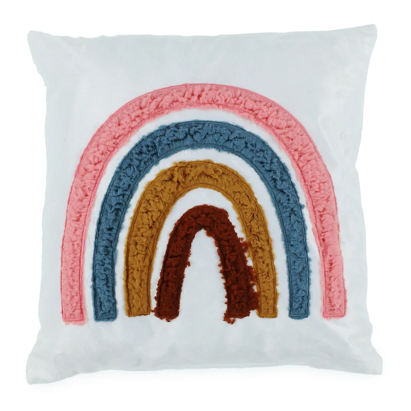 sherpa sunshine throw pillow 16in