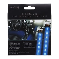 car interior LED light bars 2-pack - red