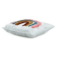 sherpa sunshine throw pillow 16in