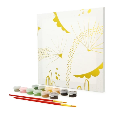 paint by numbers canvas with foil reflections art set