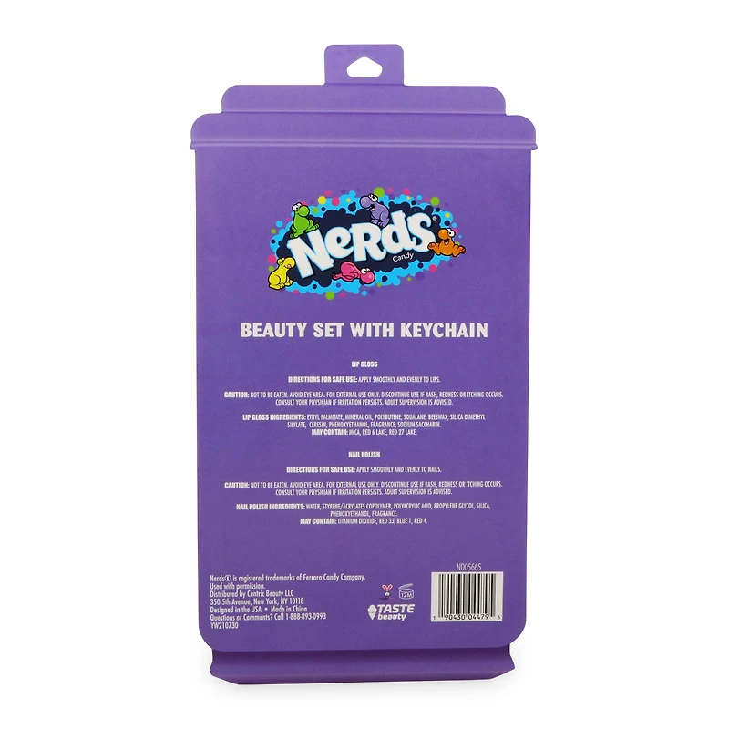 nerds® candy beauty set with keychain
