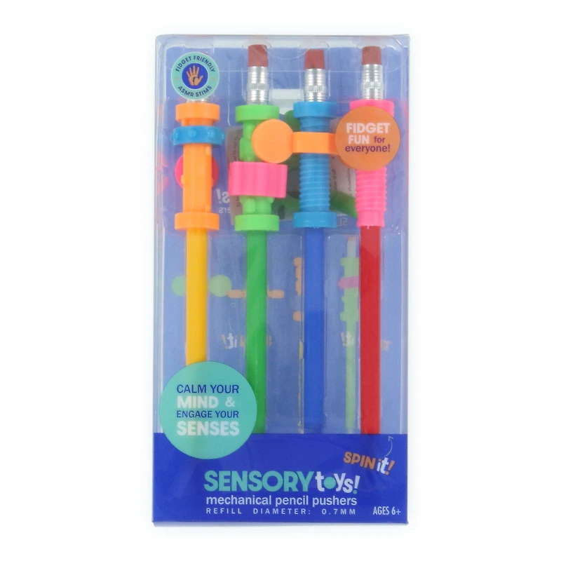 fidget mechanical pencil pushers 4-count