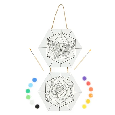 paintable hanging canvas art set