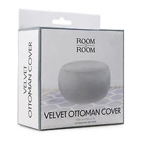 velvet ottoman cover 20.5in x 11in