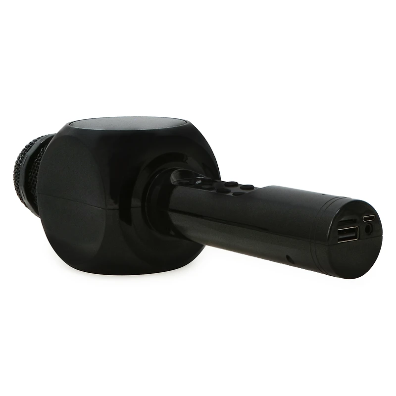 sing+ wireless bluetooth® karaoke microphone with speaker & LED lights