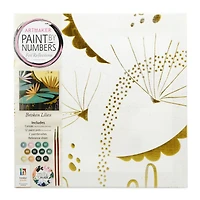 paint by numbers canvas with foil reflections art set