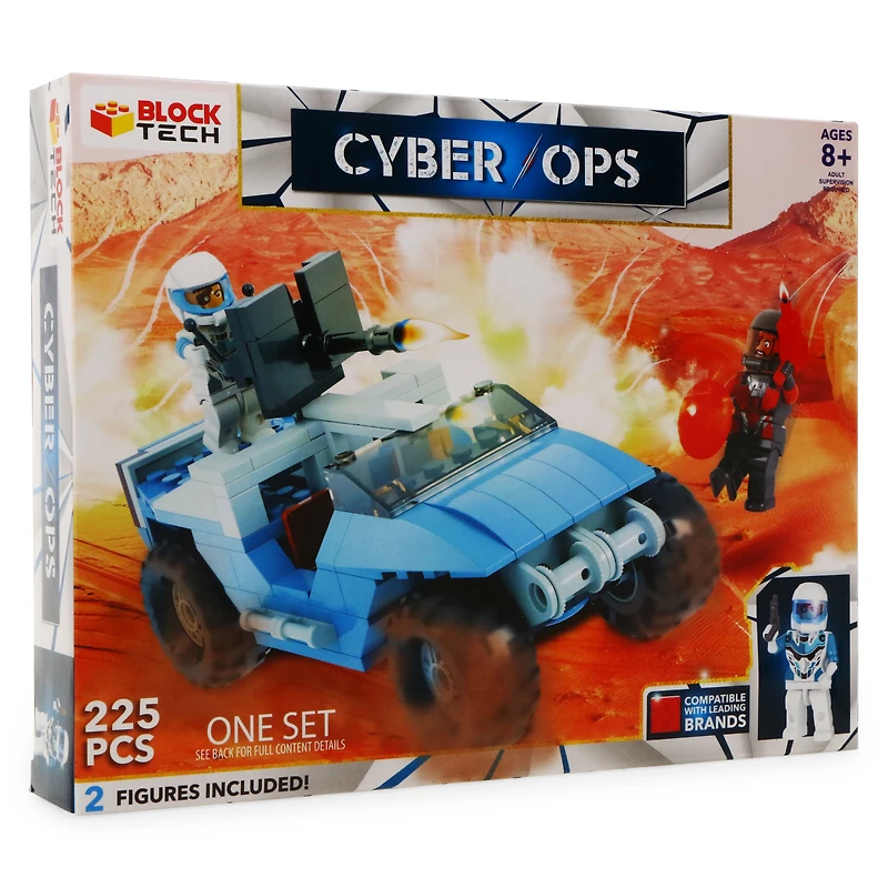 block tech® construction set with 2 minifigures