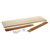 faux leather wall shelf 18in x 7in