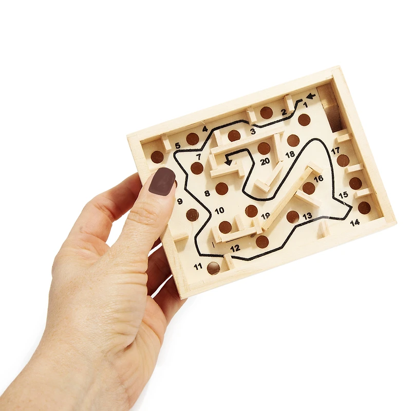 mini labyrinth wooden maze game