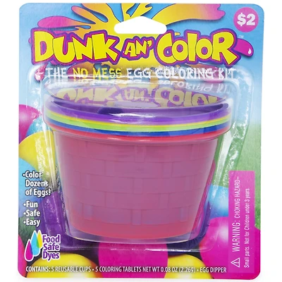 dunk an' color no mess egg coloring kit