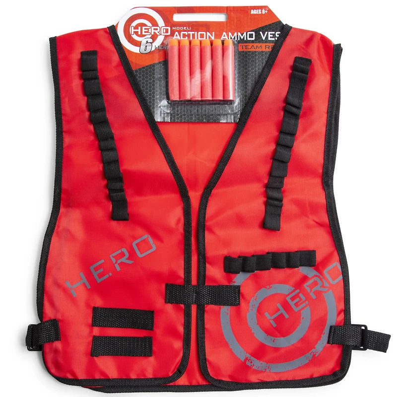 hero model: action ammo vest w. darts