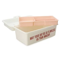 storage box with organizer tray 9.6in - flawless