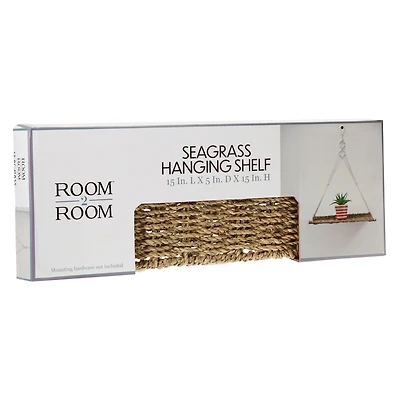 seagrass hanging shelf 15in