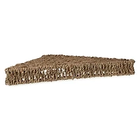 seagrass triangle corner wall shelf 15in