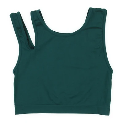 Black Cutout Shoulder Sports Bra