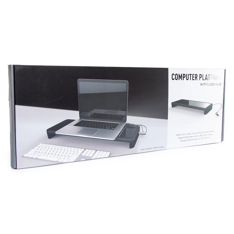 computer stand with usb hub