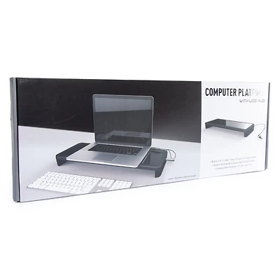 computer stand with usb hub