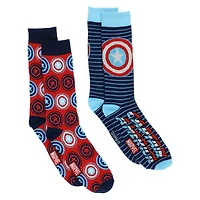 marvel® captain america™ crew socks 2-pack