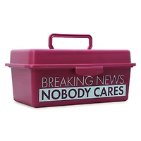 storage box with organizer tray 9.6in - breaking news, nobody cares