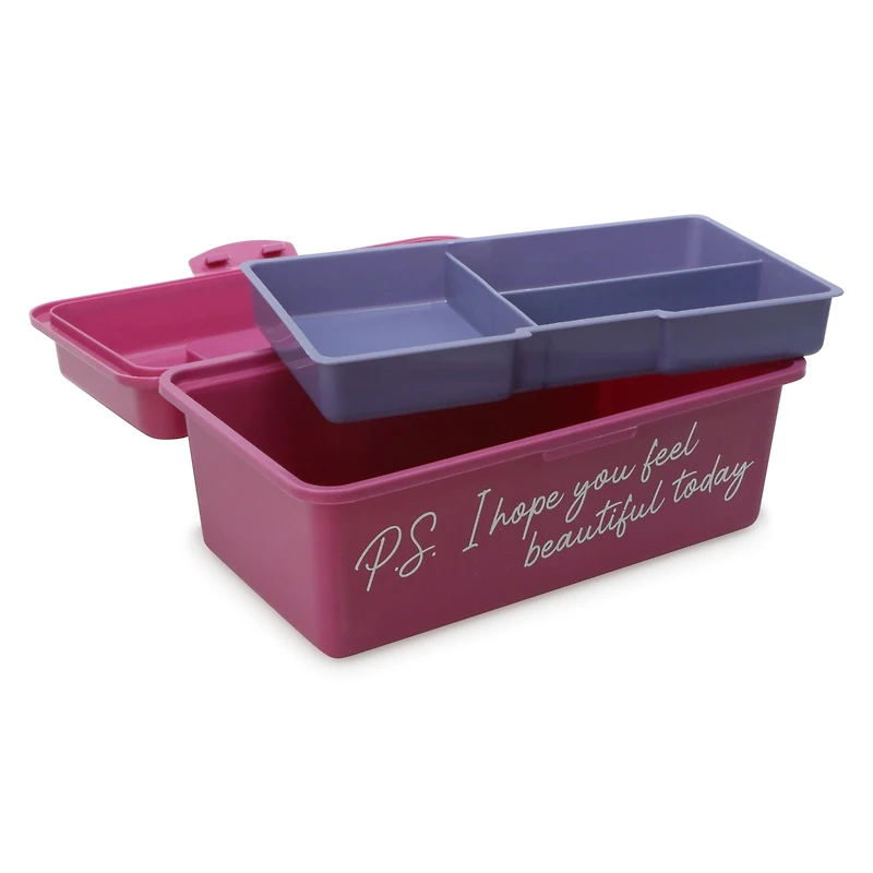 storage box with organizer tray 9.6in - beautiful today