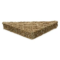 seagrass triangle corner wall shelf 15in