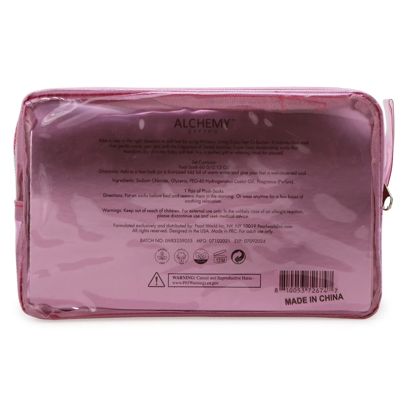 alchemy living™ foot soak & plush socks gift set