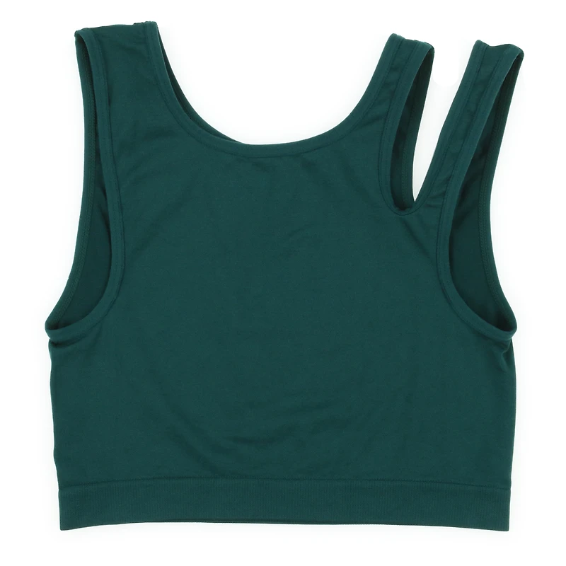 Black Cutout Shoulder Sports Bra