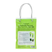 hemp+ detoxifying foot pads with tea tree oil, 5 pairs