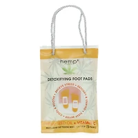 hemp+ detoxifying foot pads with vitamin C, 5 pairs