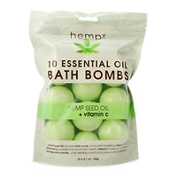 hemp seed oil + vitamin C bath bombs 10-count