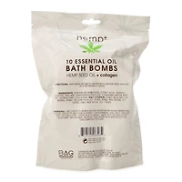 hemp seed oil + collagen bath bombs 10-count