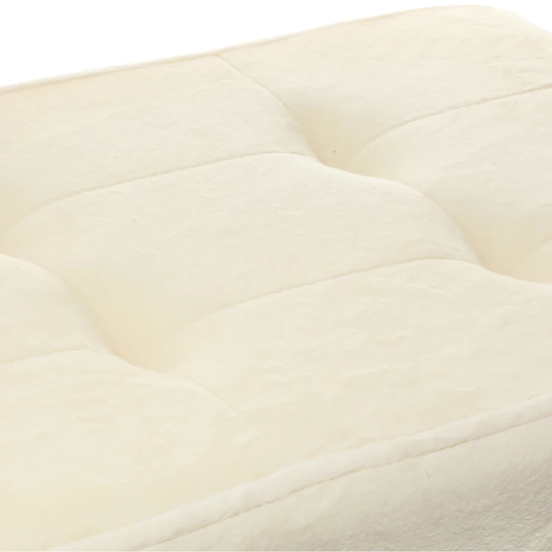 tufted x-frame stool 15.5in