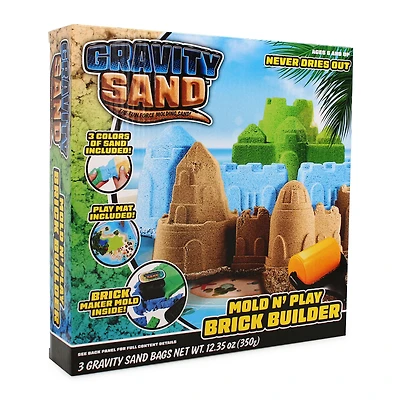 gravity sand™ mold n' play brick builder set