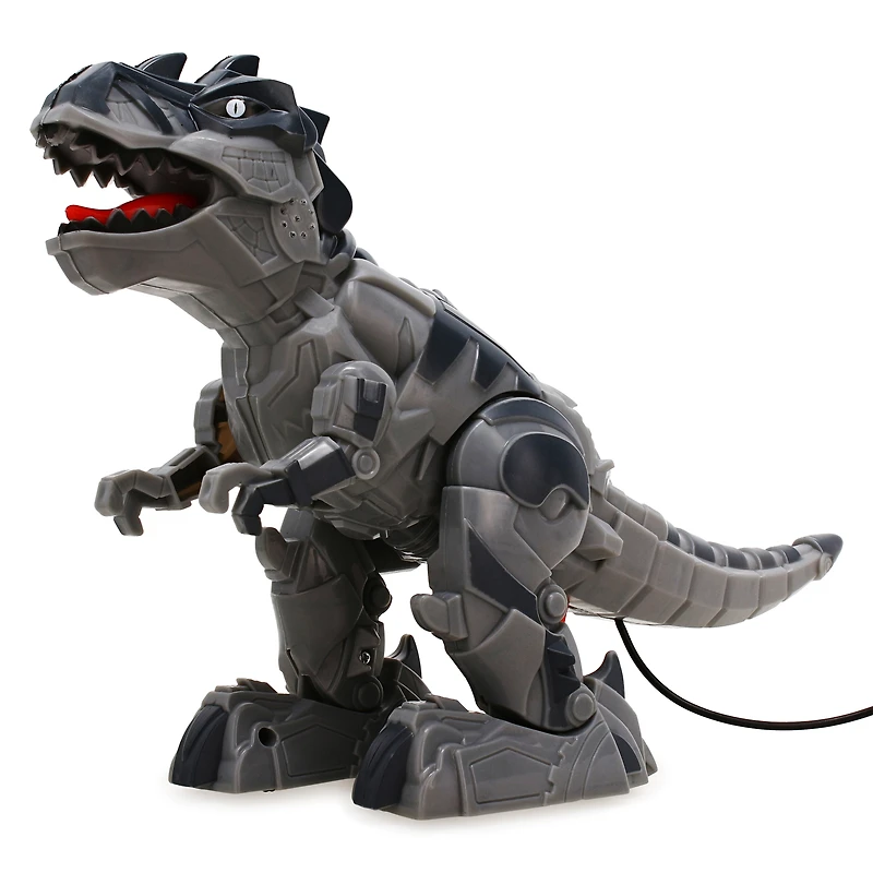 remote control cyber t-rex toy dinosaur - gray