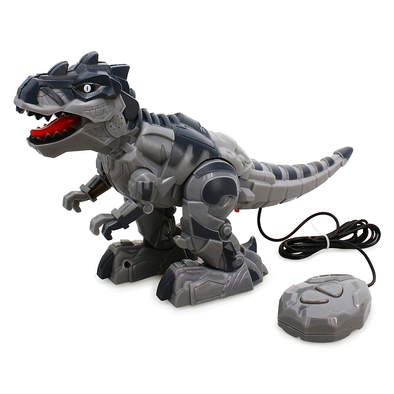 remote control cyber t-rex toy dinosaur - gray