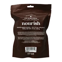 10-count scented bath fizzies with coconut oil