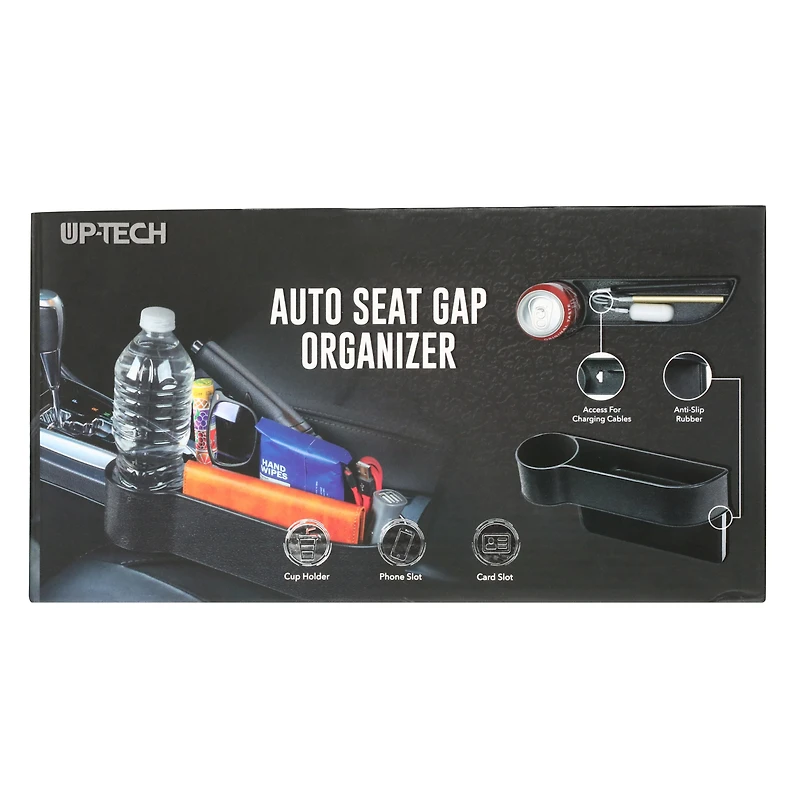 car console organizer w/ cup holder