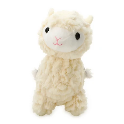 winter llama stuffed animal with quote blanket 9in