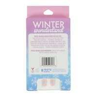winter wonderland press-on nails 18-piece set