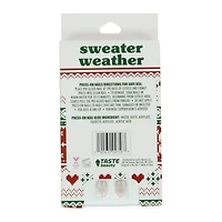 sweater weather press-on nails 18-piece set