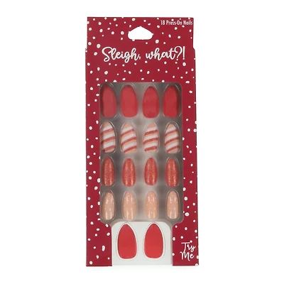 sleigh what press-on nails 18-piece set