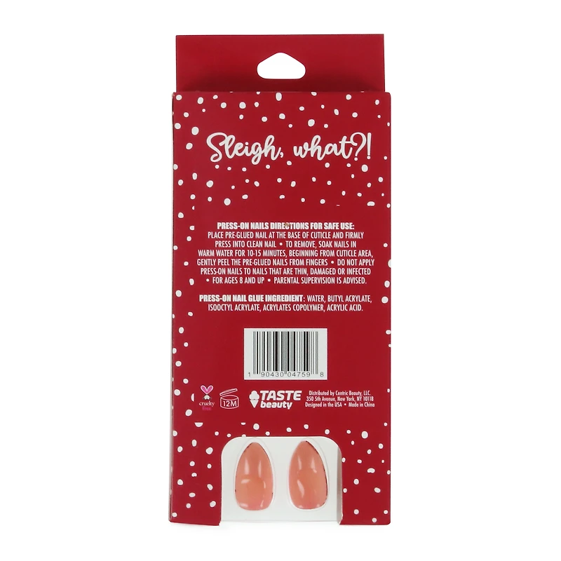 sleigh what press-on nails 18-piece set