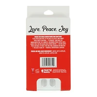 love, peace, joy press-on nails 18-piece set